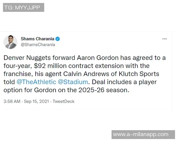 薪资专家重申预测掘金与布劳恩达成五年续约协议总额1265亿